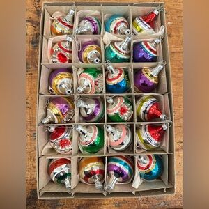 Kurt S. Adler 40MM Early Years Miniature Glass Ornaments, 24 Piece Box